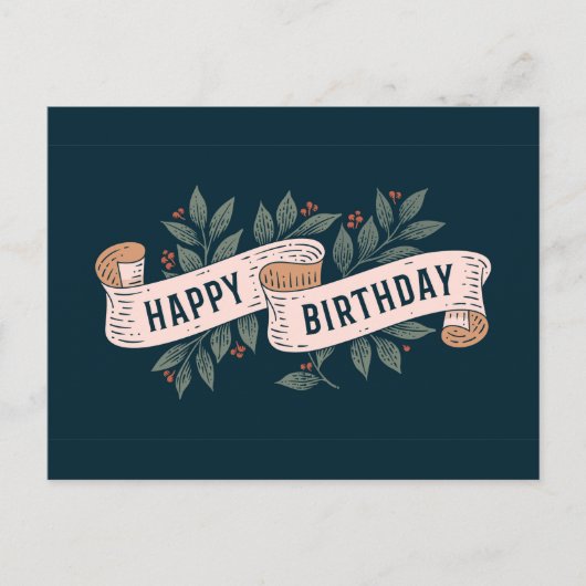 Happy Birthday Briefkaart (Voorkant)