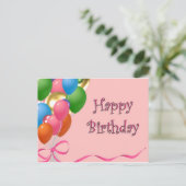 Happy Birthday Briefkaart (Staand voorkant)