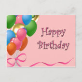 Happy Birthday Briefkaart (Voorkant)