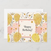  Happy Birthday Briefkaart (Voorkant / Achterkant)