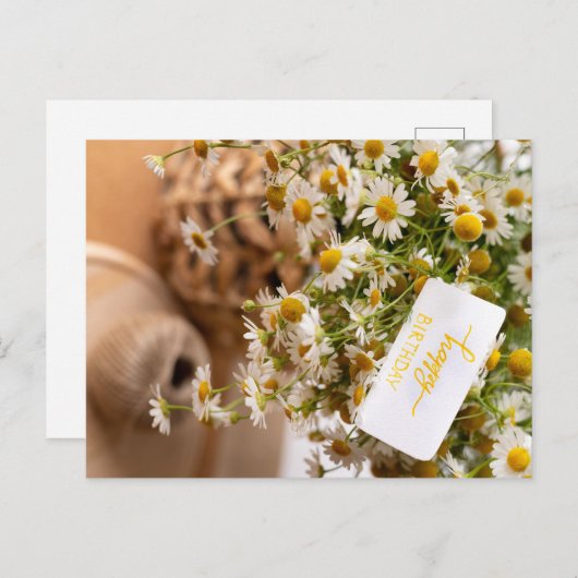 HAPPY BIRTHDAY BRIEFKAART (Voorkant / Achterkant)