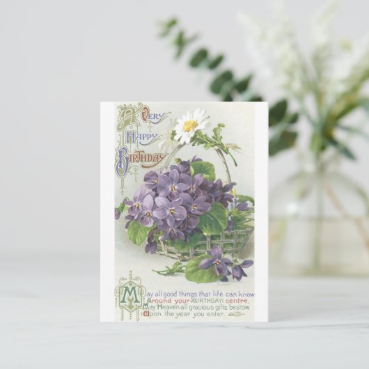  Happy Birthday Briefkaart (Staand voorkant)