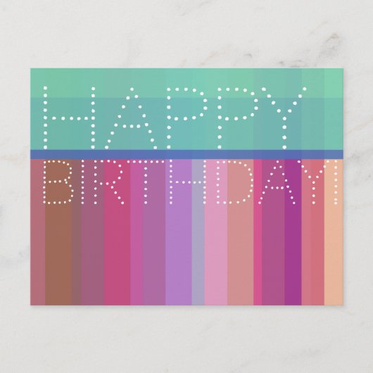 Happy Birthday Briefkaart (Voorkant)