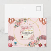 Happy Birthday Briefkaart (Voorkant / Achterkant)