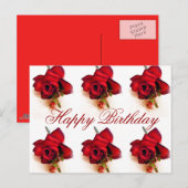 Happy Birthday_ Briefkaart (Voorkant / Achterkant)