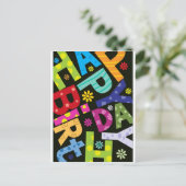 Happy Birthday Briefkaart (Staand voorkant)