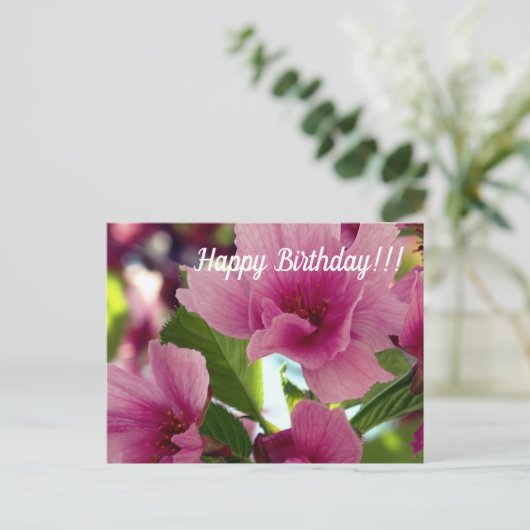 Happy Birthday Briefkaart (Staand voorkant)