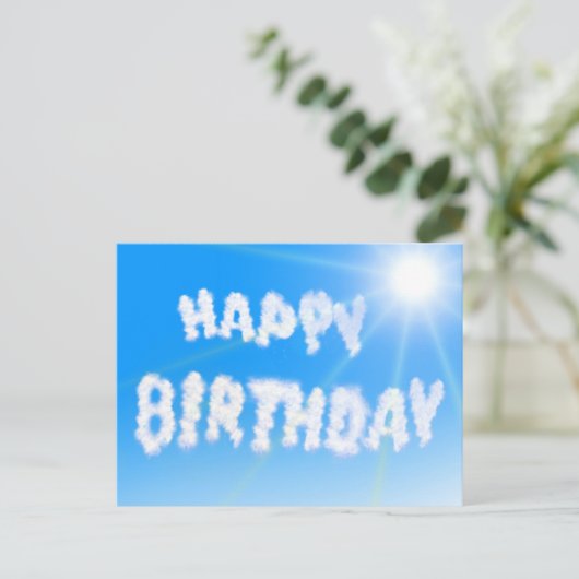 Happy Birthday Briefkaart (Staand voorkant)