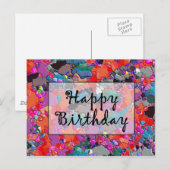 Happy Birthday Briefkaart (Voorkant / Achterkant)