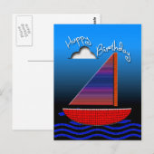 Happy Birthday Briefkaart (Voorkant / Achterkant)