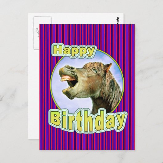 Happy Birthday Briefkaart (Voorkant / Achterkant)