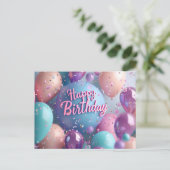 Happy Birthday Briefkaart (Staand voorkant)