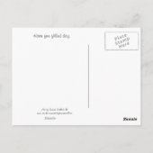Happy Birthday Briefkaart (Achterkant)