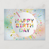 Happy Birthday Briefkaart (Voorkant)