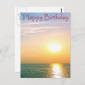 Happy Birthday Briefkaart (Voorkant / Achterkant)