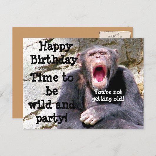 Happy Birthday_ Briefkaart (Voorkant / Achterkant)