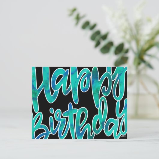 Happy Birthday Briefkaart (Staand voorkant)