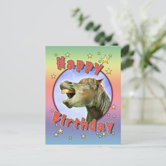 Happy Birthday Briefkaart (Staand voorkant)