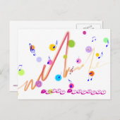 Happy Birthday Briefkaart (Voorkant / Achterkant)