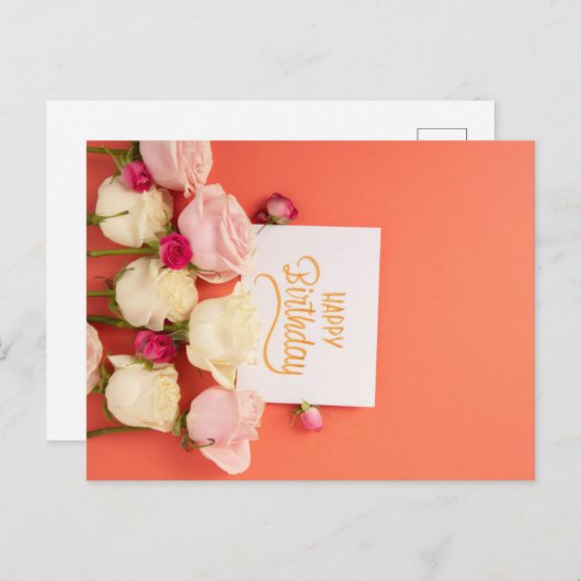 HAPPY BIRTHDAY BRIEFKAART (Voorkant / Achterkant)