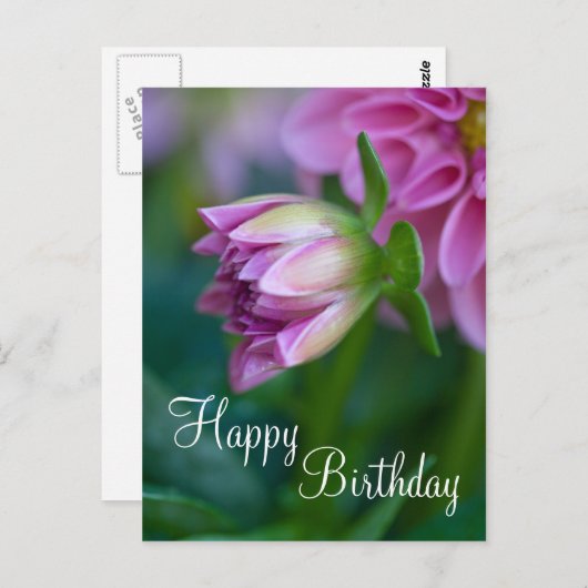 Happy Birthday Briefkaart (Voorkant / Achterkant)