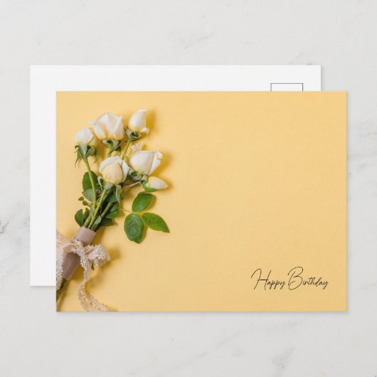 HAPPY BIRTHDAY BRIEFKAART (Voorkant / Achterkant)