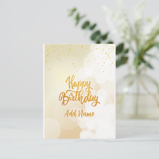 Happy Birthday Briefkaart (Staand voorkant)