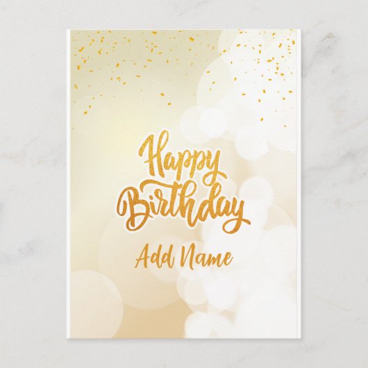 Happy Birthday Briefkaart (Voorkant)