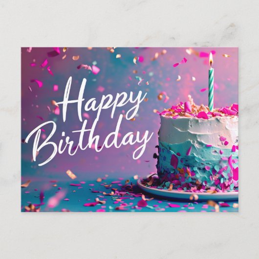 Happy Birthday Briefkaart (Voorkant)