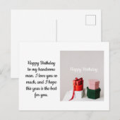 Happy Birthday Briefkaart (Voorkant / Achterkant)