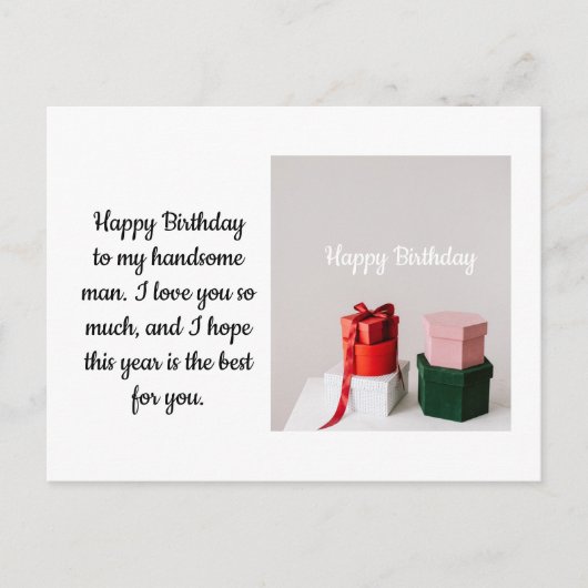 Happy Birthday Briefkaart (Voorkant)