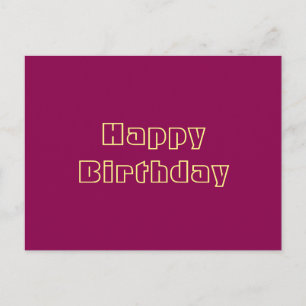 Happy Birthday Briefkaart