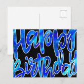 Happy Birthday Briefkaart (Voorkant / Achterkant)