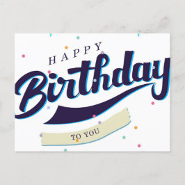 Happy Birthday Briefkaart