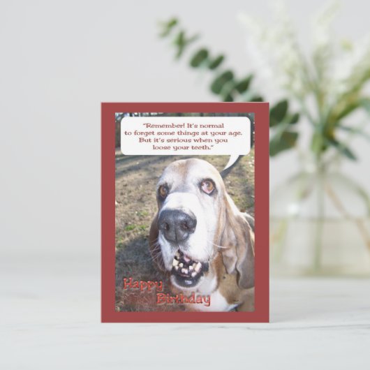 Happy Birthday Briefkaart (Staand voorkant)