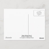 Happy Birthday Briefkaart (Achterkant)