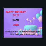 Happy Birthday Briefkaart<br><div class="desc">De herdenkingsdag van je vriend vieren via het briefkaart</div>