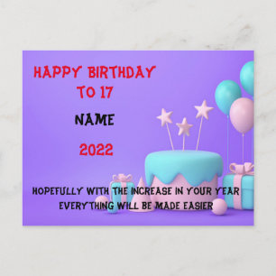 Happy Birthday Briefkaart