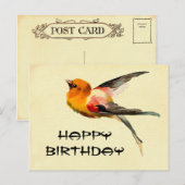 Happy Birthday Briefkaart (Voorkant / Achterkant)