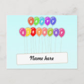 Happy Birthday Briefkaart (Voorkant)