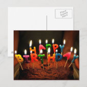 Happy Birthday Briefkaart (Voorkant / Achterkant)