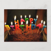 Happy Birthday Briefkaart (Voorkant)