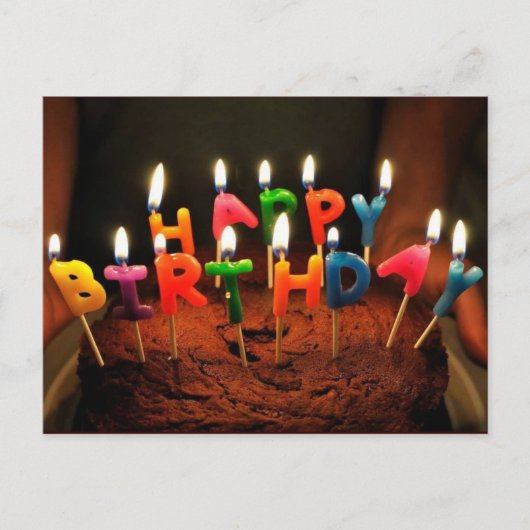 Happy Birthday Briefkaart (Voorkant)