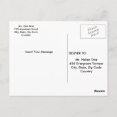 Happy Birthday Briefkaart (Achterkant)