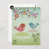 Happy Birthday Briefkaart (Voorkant / Achterkant)