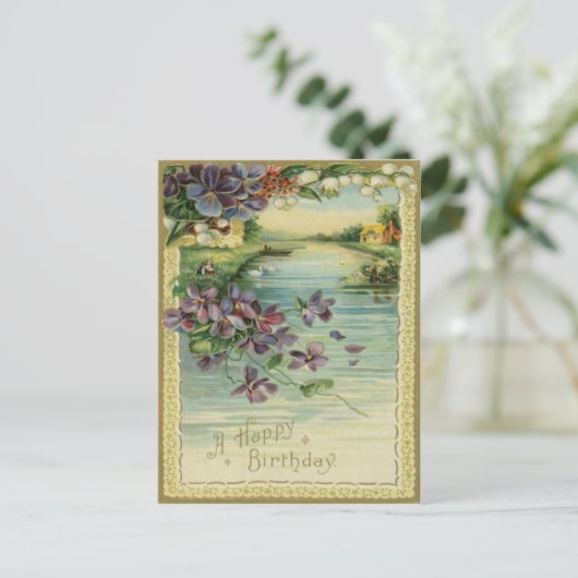  Happy Birthday Briefkaart (Staand voorkant)