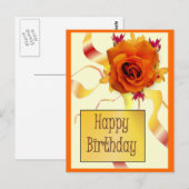 Happy Birthday Briefkaart (Voorkant / Achterkant)