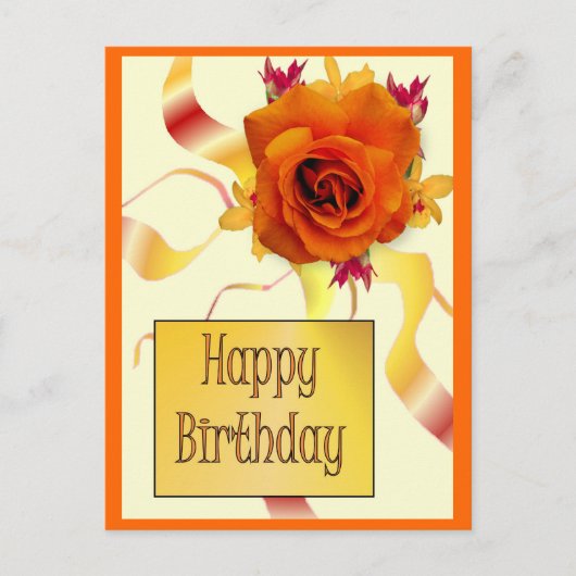 Happy Birthday Briefkaart (Voorkant)