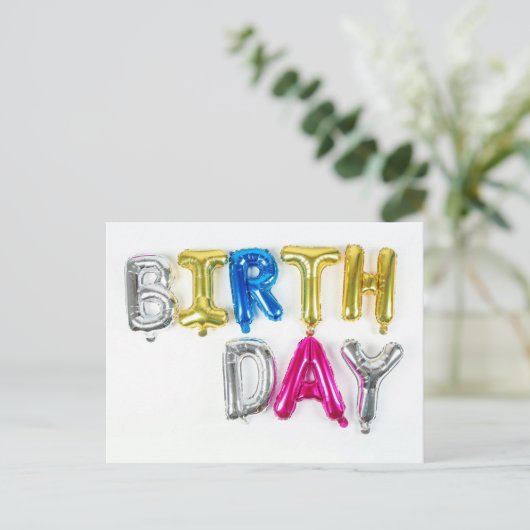 HAPPY BIRTHDAY BRIEFKAART (Staand voorkant)