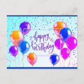 Happy Birthday Briefkaart (Voorkant)